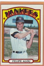 1972 TOPPS BASEBALL FELIPE ALOU #263 YANKEES EX+ *84879