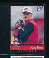1997 Best #3 Kane Davis Carolina Mudcats Signed Autograph (DO83) SWSW6
