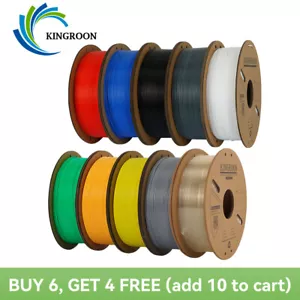 【Kaufen Sie 10 Bezahlen Sie 6】Kingroon 1KG PLA PETG Seidenmatt 1,75mm 3D Drucker Filament Konvolut - Bild 1 von 71