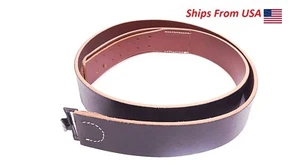 WWII German HEER LEATHER BLACK BELT REPRO  90 CM - Picture 1 of 6