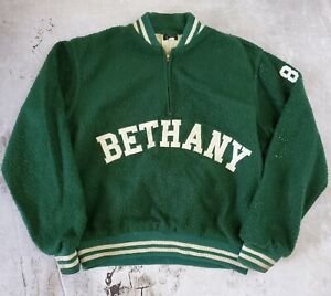 Vintage 60s Collegiate Bethany College Letterman Jacket (size Medium)
