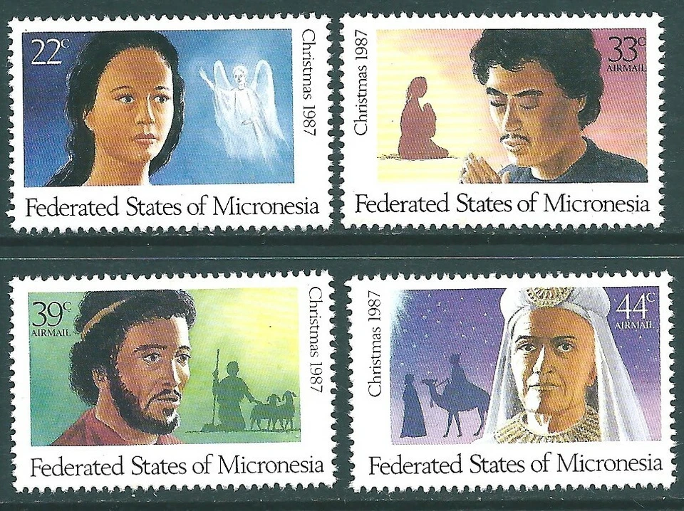 MICRONESIA 1987 Unmounted Mint Christmas SET SG71-74 - Image 1 of 1