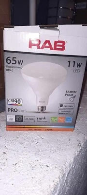 6 Pack - Brand New Dimmable LED light bulbs (RAB 11w BR40 ) - Image 1 of 3