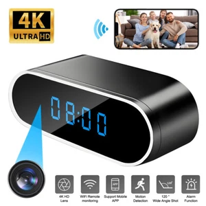 Bedroom Digital LED Alarm Clock 4K Display WiFi 128GB Black Alarm Clock 2-in-1 - Picture 1 of 9