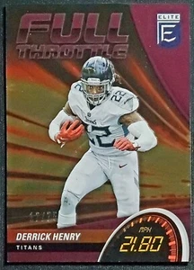 2022 Panini Elite Full Throttle Purple Parallel Derrick Henry #FT4 #'d 17/75 - Picture 1 of 2