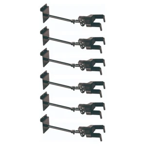 6PK Hercules GSP40SBPLUS AGS Guitar Holder Slatwall Wall Hook Mount/Hanger Rack - Picture 1 of 3