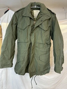 Vtg. Military US Cold Weather Field Coat X-Small Reg W/ quilted liner Dated-78 - Picture 1 of 5