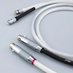 Silver Plated OCC HiFi Audio RCA To XLR Interconnect Cable Balanced Signal Cable - Afbeelding 1 van 6