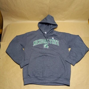 Michigan State Spartans Sweater Adult small Grey Football Hoodie Mens Pullover - Picture 1 of 2