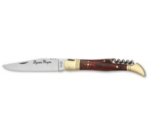 Couteau Pliant Laguiole Bougna 12 cm Tire-bouchon - bordeaux - Imagen 1 de 1