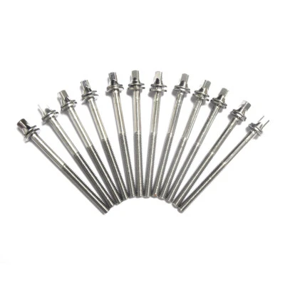 12 Drum Tension Rods 70mm(2.75") Chrome with Washers Diameter 7/32" - Image 1 of 3
