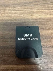 Tarjeta de memoria negra de 8 MB para Nintendo Gamecube muy buena 5E - Imagen 1 de 3