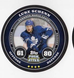 2009-10 Topps Puck Attax Hockey Card #177 Luke Schenn