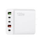 120w Fast Charging 3 Pd 2 Usb 5 Ports Charger Phone Wall Charging Power Adapter