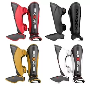 Adult Boxing Shin Instep Pads MMA Leg Foot Guard Muay Thai Kick Boxing Pad XS-XL - Picture 1 of 12