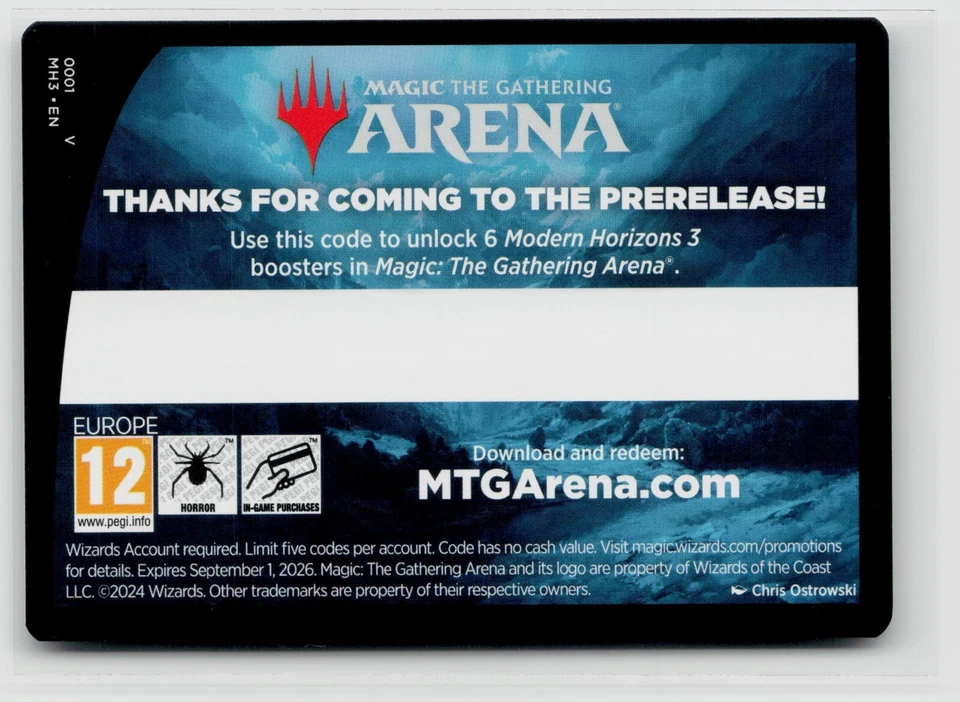 Magic The Gathering Modern Horizons 3 código de arena x1 límite cinco códigos por cuenta de arena Foto 1 de 2