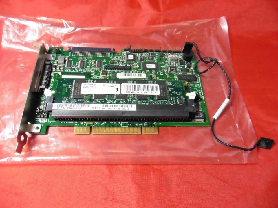 HP Single Ch SCSI Raid Card with 32mb cache card P3410-60001 5069-3378 - Image 1 of 1