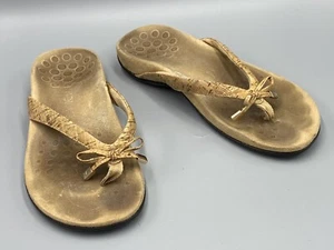Vionic Bella ll Cork Textile Thong Flip Flops Womens Size 7 Wide - Picture 1 of 8