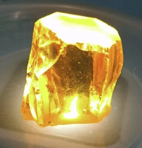 Rough Loose Gemstone Certified 252 Ct Natural Cambodian Yellow Zircon - Picture 1 of 4