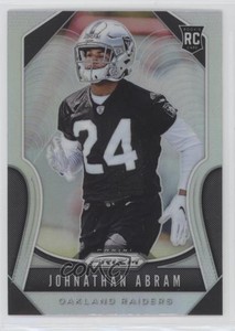 2019 Panini Prizm Rookies Silver Prizm Johnathan Abram #319 Rookie RC