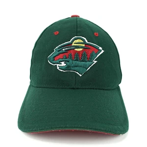 NHL Minnesota Wild Baseball Cap Hat Adult Z Fit Size S Green Ice Hockey Zephyr - Picture 1 of 8