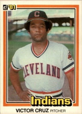 1981 Donruss Baseball Card #321 Victor Cruz - Image 1 of 2