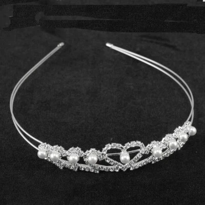 Coronas de perlas para mujer plata Foto 1 de 3