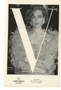 1990 Valentino Boutique New York Advertisement - Picture 1 of 1