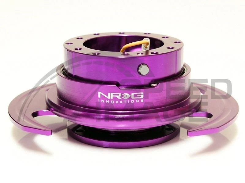 NRG STEERING WHEEL QUICK RELEASE VER 3.0 PURPLE BODY WITH PURPLE RING Foto 1 de 1