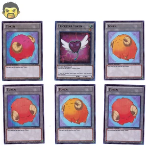 YuGiOh Token Set of Scapegoat & Trickstar LC04-EN005 EN006 EN007 OP10-EN026 - Picture 1 of 3