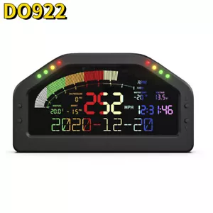 DO922 LCD Schermo Display Multifunzione Cruscotto Sensore KIT Race Dash Gauge - Foto 1 di 12