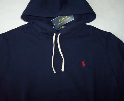 NWT Polo Ralph Lauren CRUISE NAVY BLUE Fleece Hoodie Sweatshirt Men 2XB RED PONY - Image 1 of 4