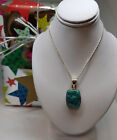 Turquois December Necklace 18" 925 Sterling Silver With Original