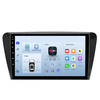 6+128G Android Radio Navi DAB+ Carplay 10'' WIFI Für Skoda Octavia 2013-2018 - Bild 1 von 4