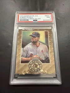 Donruss Diamond Kings 2001 Albert Pujols radiocontrol plata/499 #RDK-3 PSA 9 como nuevo - Imagen 1 de 2