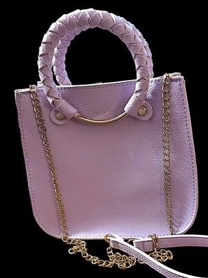 Yoki 女式薰衣草鹅卵石皮革斜挎包肩带挎包 — 第 1/4 张图片