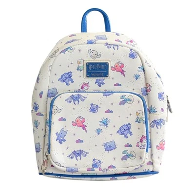 Mini Mochila Loungefly Harry Potter Chibi Criaturas Mágicas Cuero Sintético Foto 1 de 4