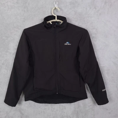 Chaqueta de esquí Denali Performance forrada de lana para mujer negra pequeña bolsillos completos con cremallera Foto 1 de 4