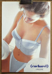 Carton présentoir publicitaire années 80-90 Cacharel lingerie féminine /RSC104 - Picture 1 of 1