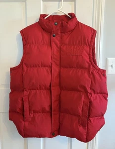 Chaleco acolchado 12am Nation Puffer para hombre XL rojo resistente al agua bolsillos con cremallera - Imagen 1 de 19
