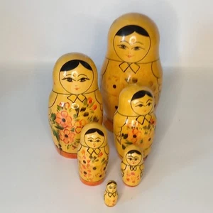 VINTAGE RUSSIAN BABUSHKA DOLL FAMILY. - Picture 1 of 9