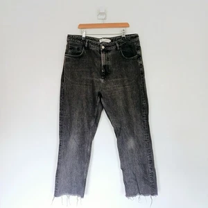 Nobodys Child Jeans Size 16 Grey Mom Fit Straight Leg Distressed Organic Cotton - Picture 1 of 14