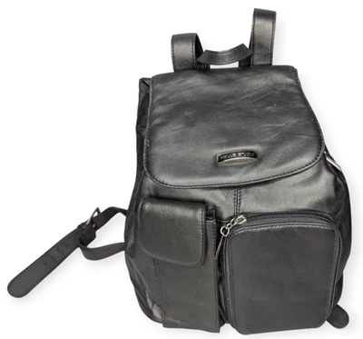 Cartera Mochila Wilsons Cuero Pelle Studio Cuero Suave Negra Foto 1 de 4