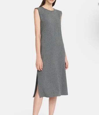 Vestido Camiseta Mujer Theory Algodón Músculo Elastizado Talla L Gris Foto 1 de 4