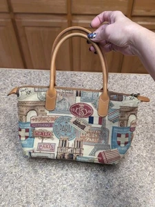 Royal Paris Pattern Purse Handbag - Picture 1 of 22