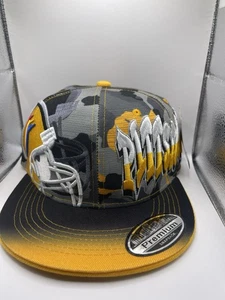 Pittsburgh New Leader STL Sideway Steelers Graphite Era Snapback Hat Cap NWT - Picture 1 of 7