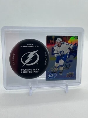 2021-22 Upper Deck Ice Shrines Rookies Alex Barre-Boulet #SH-53 RC Lightning - Image 1 of 2