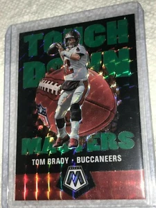 2020 MOSAIC TOM BRADY GREEN TOUCHDOWN MASTERS PRIZM SP   - Picture 1 of 2