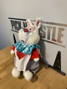Disney Store Alice in Wonderland White Rabbit Plush Stuffed Animal 16” With Tags - Picture 1 of 6