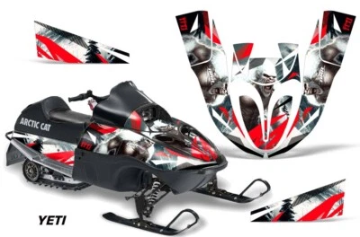 Calcomanías adhesivas gráficas de trineo para Arctic Cat Sno Pro 120 TODOS LOS AÑOS YETI R Foto 1 de 2